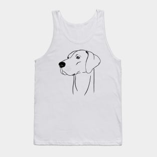 Weimaraner (Black and White) Tank Top